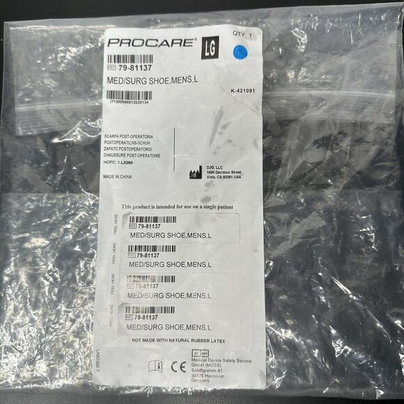 Procare Mens Size L Post Op Shoe Remedy Pro Medical Surgical - Picture 3 of 6